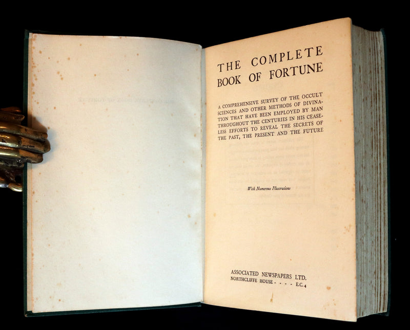 1936 Scarce Book - The Complete Book of Fortune A Comprehensive Survey Of The Occult Sciences & Other Methods Of Divination.