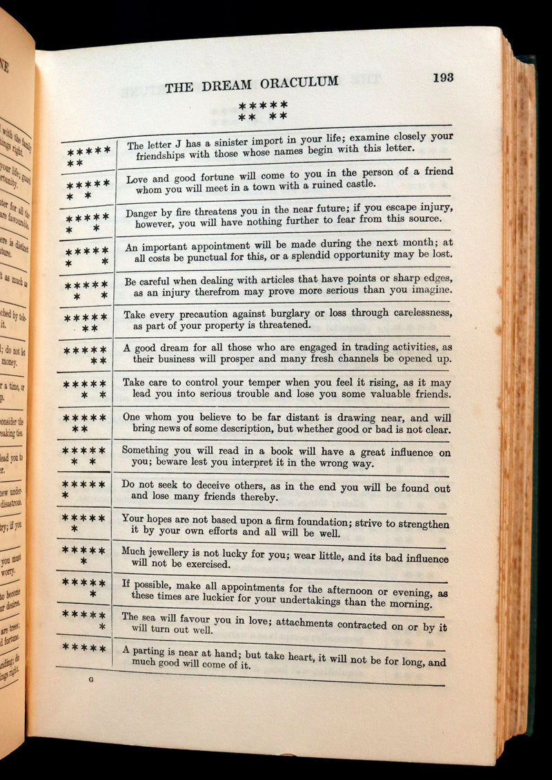 1936 Scarce Book - The Complete Book of Fortune A Comprehensive Survey Of The Occult Sciences & Other Methods Of Divination.