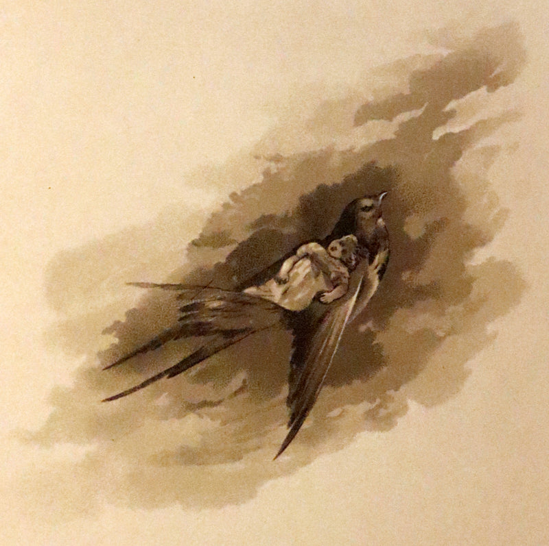 1886 Scarce Victorian Book ~ Under the Mistletoe illustrated by Lizzie Lawson Mack.