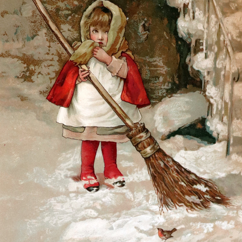 1886 Scarce Victorian Book ~ Under the Mistletoe illustrated by Lizzie Lawson Mack.