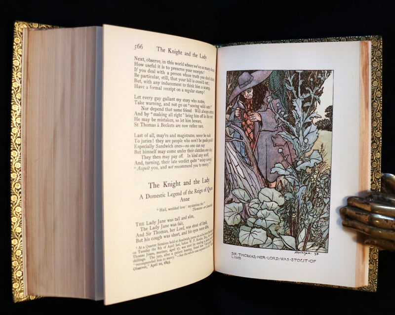 1898 Rare Rackham First Edition bound by Bayntun - The INGOLDSBY LEGENDS or Mirth & Marvels Illustrated.