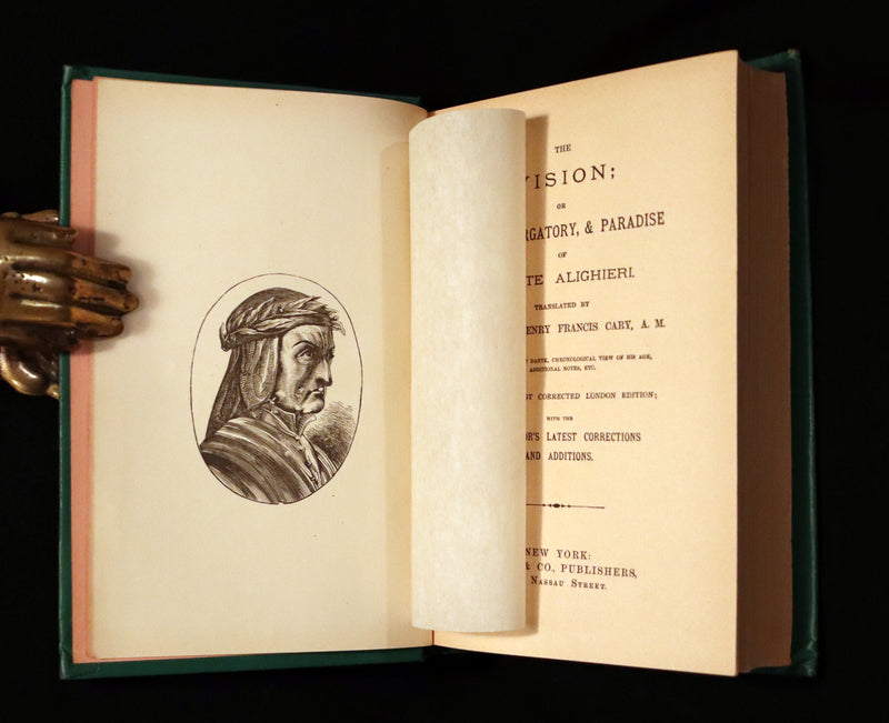 1882 Rare Book - The VISION, or HELL, PURGATORY, & PARADISE of Dante Alighieri.