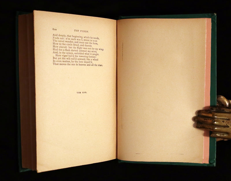 1882 Rare Book - The VISION, or HELL, PURGATORY, & PARADISE of Dante Alighieri.