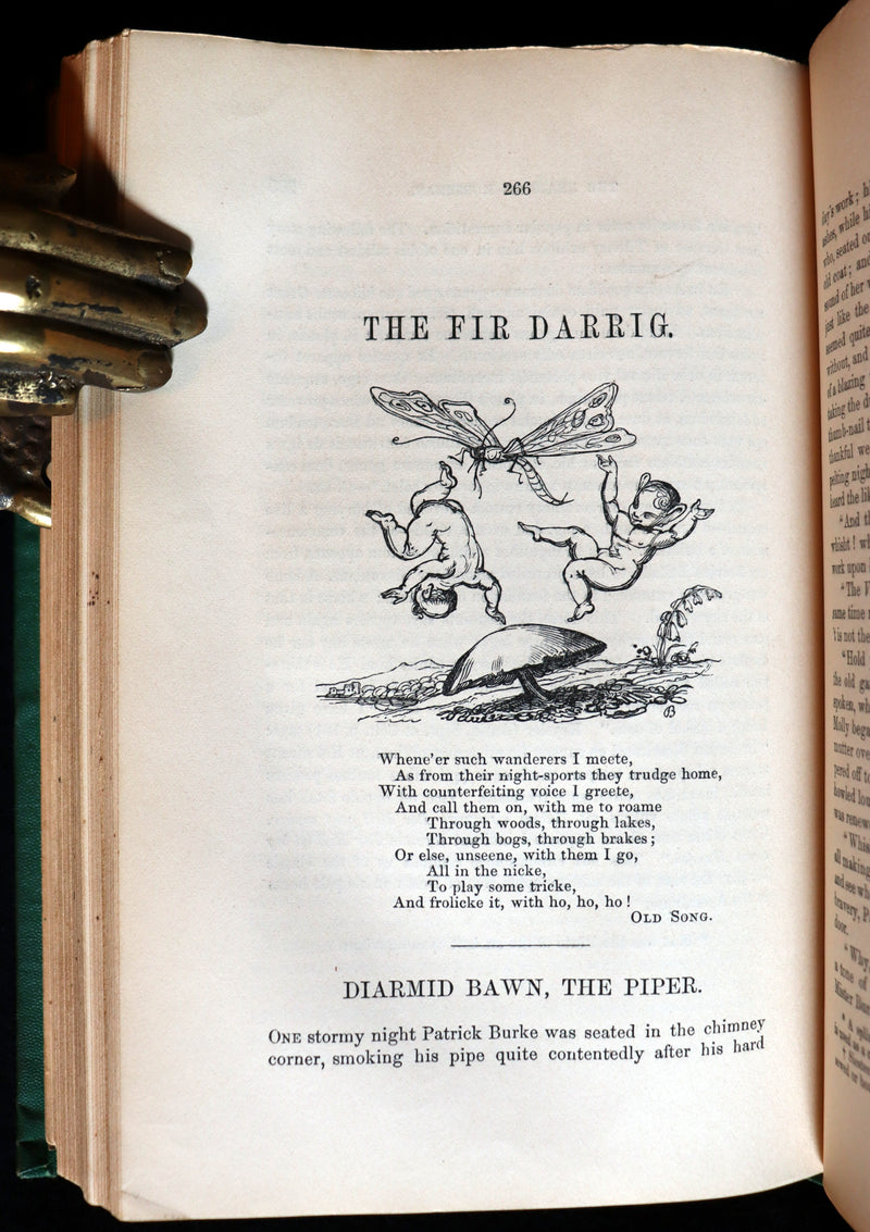 1862 Scarce Book - Fairy Legends and Traditions of the South of Ireland by Croker.