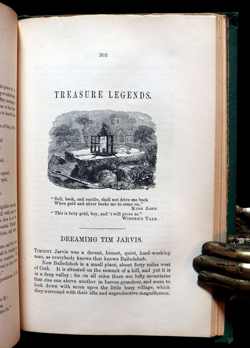 1862 Scarce Book - Fairy Legends and Traditions of the South of Ireland by Croker.