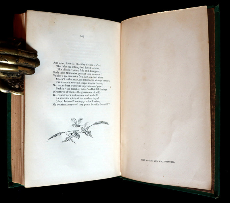 1862 Scarce Book - Fairy Legends and Traditions of the South of Ireland by T. Crofton Croker.