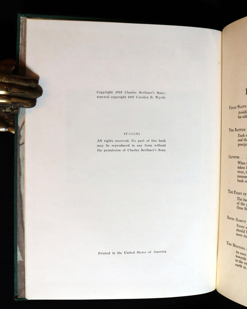 1947 Rare Book - The LAST OF THE MOHICANS illustrated by N. C. Wyeth.