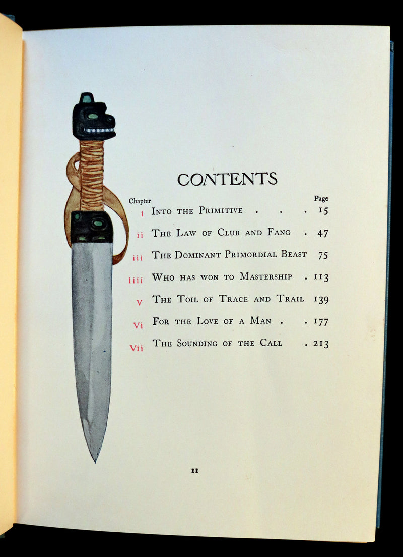 1927 Rare Book - The Call of the Wild by Jack London illustrated by Paul Bransom.
