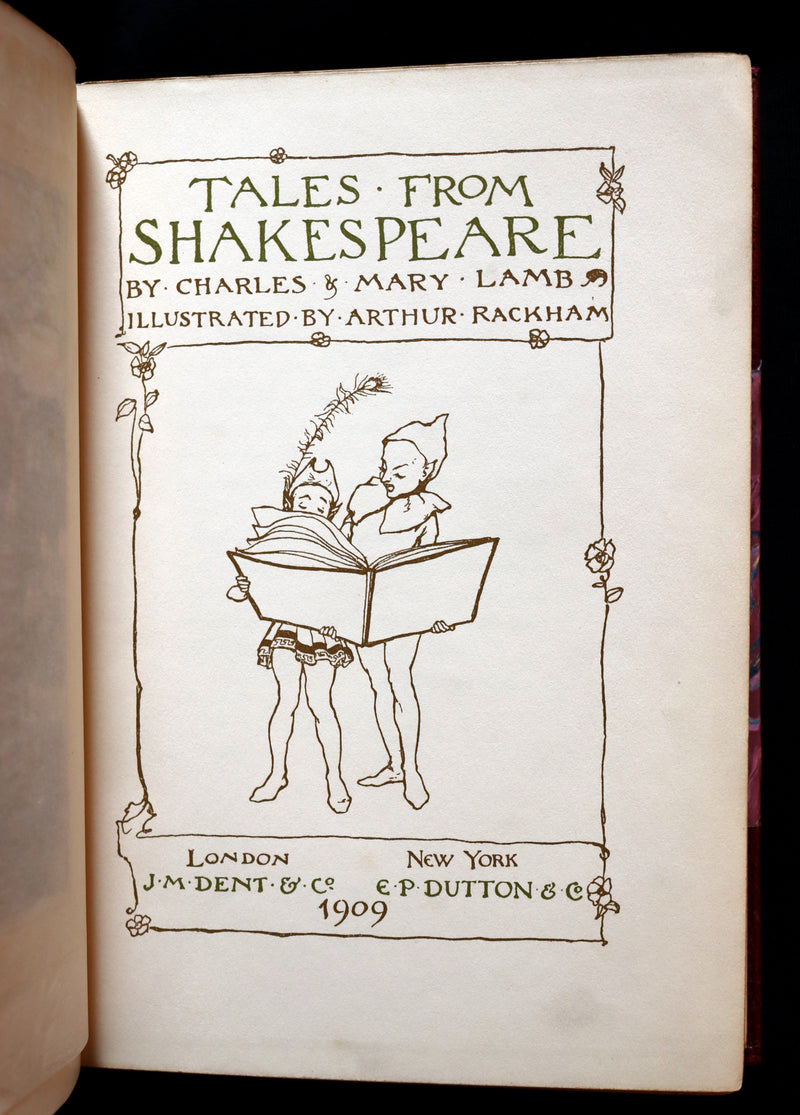 1909 First Arthur Rackham Edition - Tales From Shakespeare by Charles & Mary Lamb.