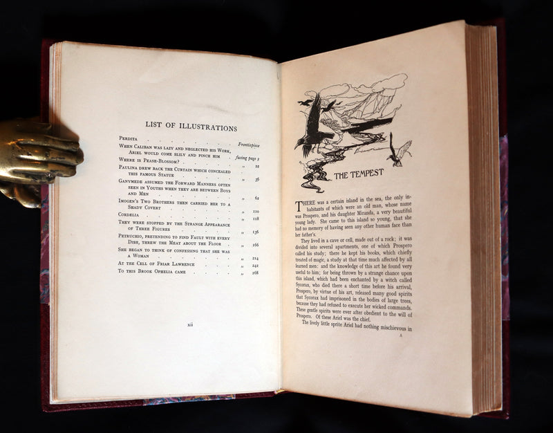 1909 First Arthur Rackham Edition - Tales From Shakespeare by Charles & Mary Lamb.