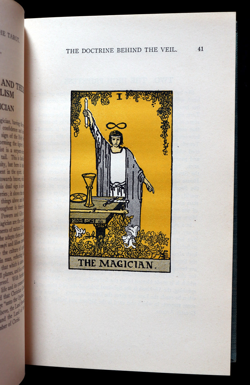 1918 Scarce Book - The Illustrated KEY to the TAROT, The Veil of Divination by de Laurence.