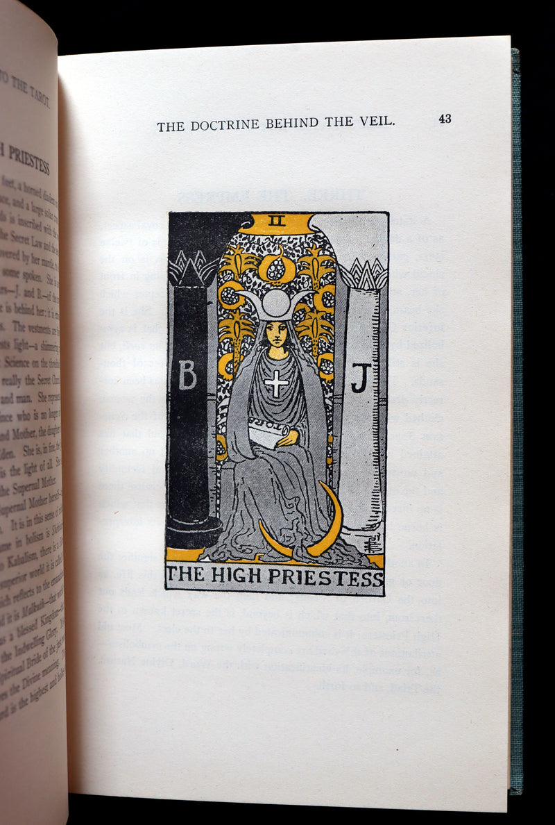 1918 Scarce Book - The Illustrated KEY to the TAROT, The Veil of Divination by de Laurence.