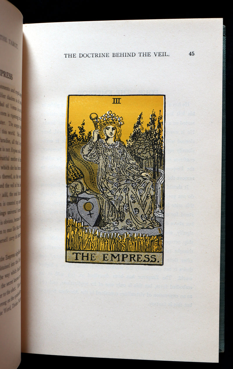 1918 Scarce Book - The Illustrated KEY to the TAROT, The Veil of Divination by de Laurence.