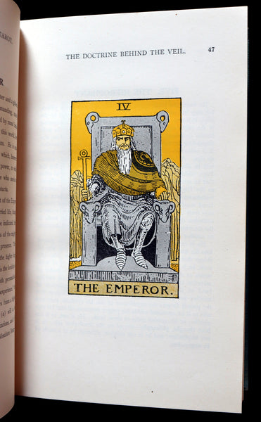 1918 Scarce Book - The Illustrated KEY to the TAROT, The Veil of Divination by de Laurence.