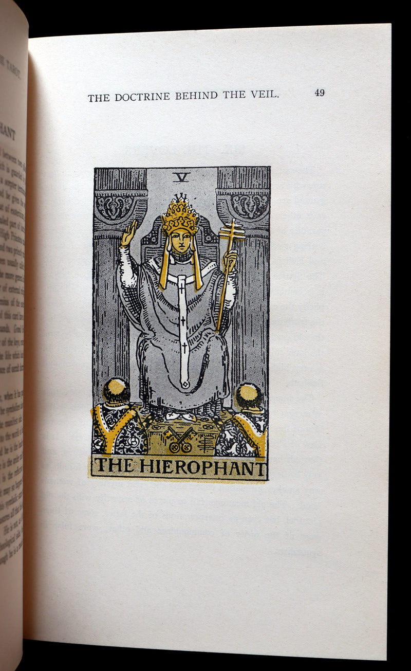 1918 Scarce Book - The Illustrated KEY to the TAROT, The Veil of Divination by de Laurence.