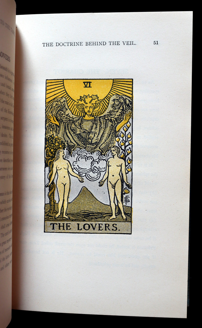 1918 Scarce Book - The Illustrated KEY to the TAROT, The Veil of Divination by de Laurence.