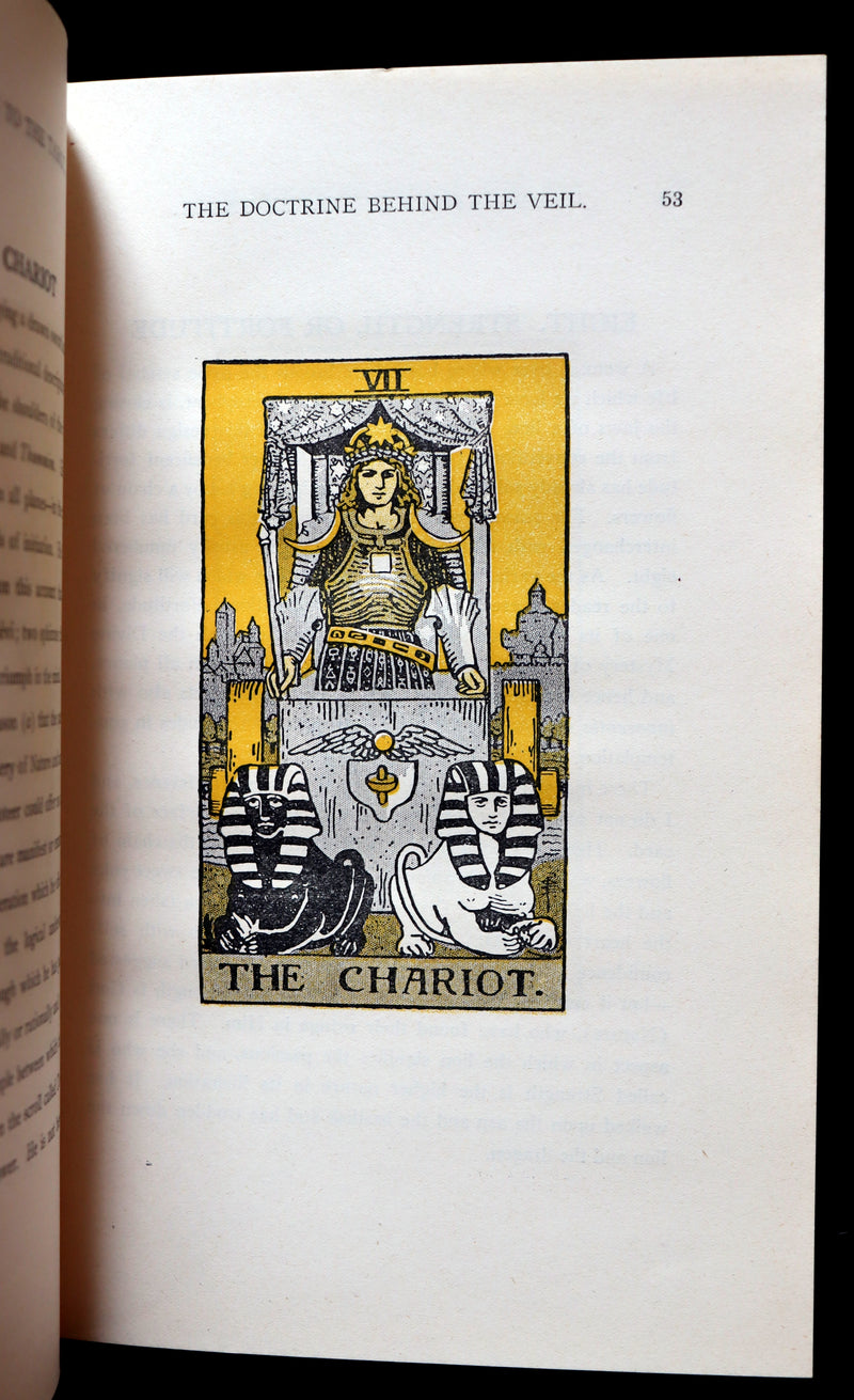 1918 Scarce Book - The Illustrated KEY to the TAROT, The Veil of Divination by de Laurence.
