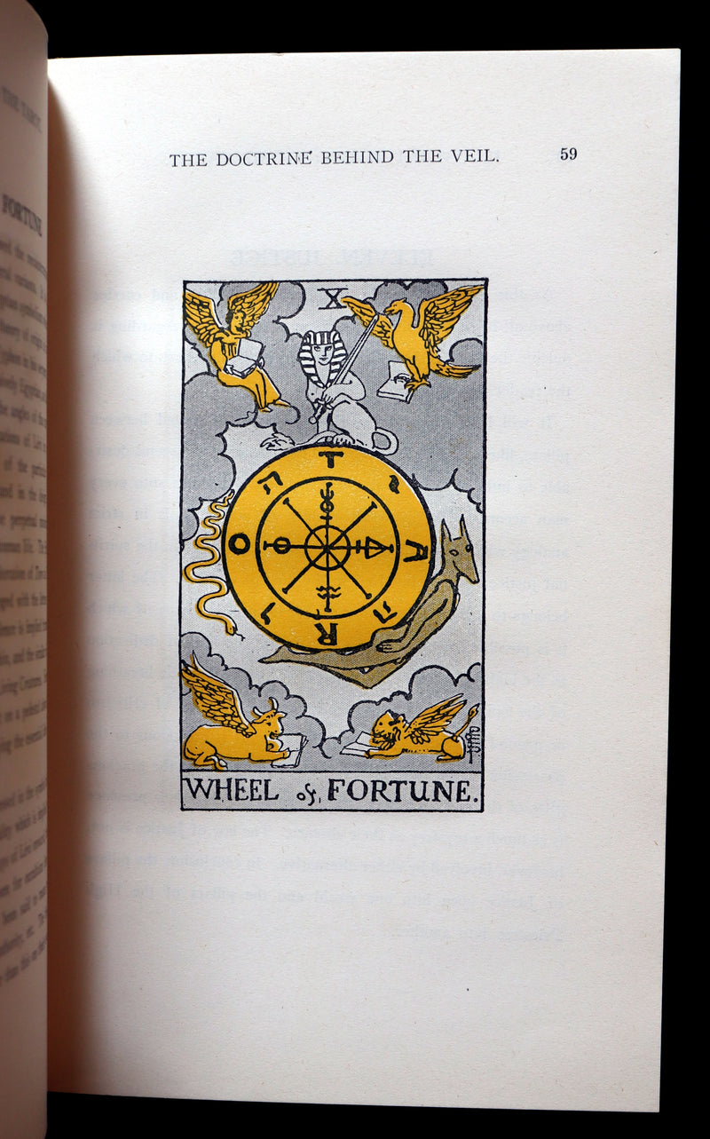 1918 Scarce Book - The Illustrated KEY to the TAROT, The Veil of Divination by de Laurence.