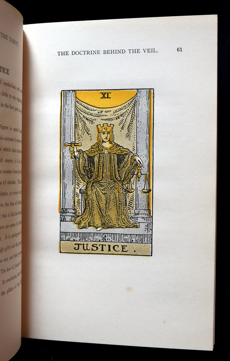 1918 Scarce Book - The Illustrated KEY to the TAROT, The Veil of Divination by de Laurence.