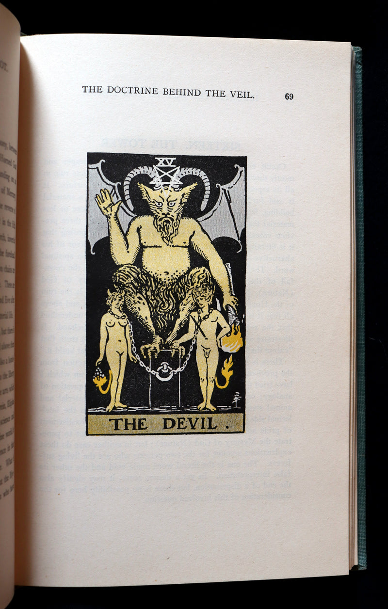 1918 Scarce Book - The Illustrated KEY to the TAROT, The Veil of Divination by de Laurence.