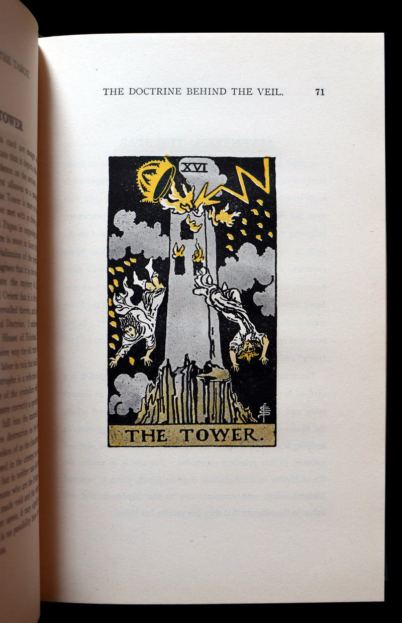 1918 Scarce Book - The Illustrated KEY to the TAROT, The Veil of Divination by de Laurence.