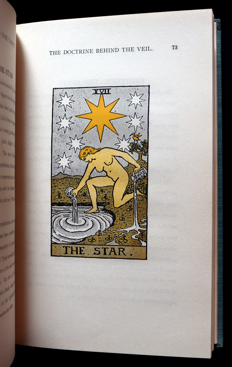 1918 Scarce Book - The Illustrated KEY to the TAROT, The Veil of Divination by de Laurence.