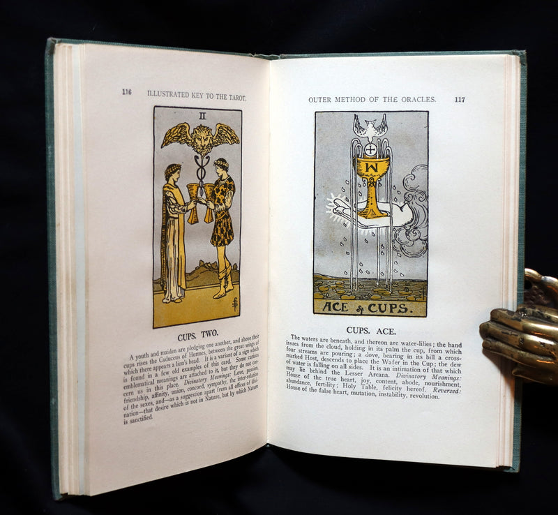 1918 Scarce Book - The Illustrated KEY to the TAROT, The Veil of Divination by de Laurence.