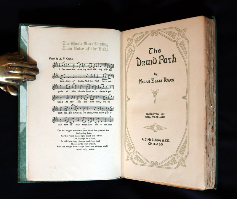 1917 Rare First Edition - THE DRUID PATH by Marah Ellis Ryan. Short stories in ancient Ireland.