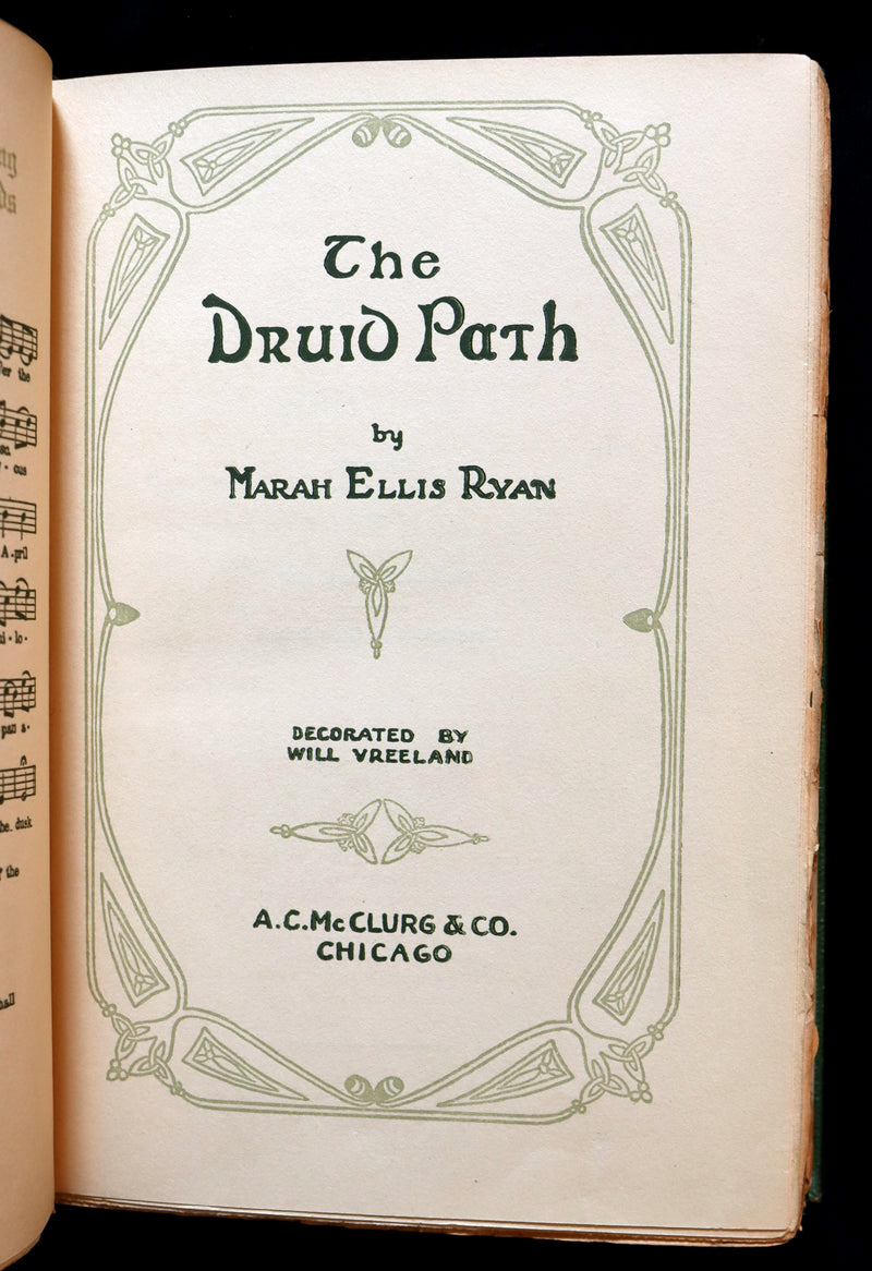 1917 Rare First Edition - THE DRUID PATH by Marah Ellis Ryan. Short stories in ancient Ireland.