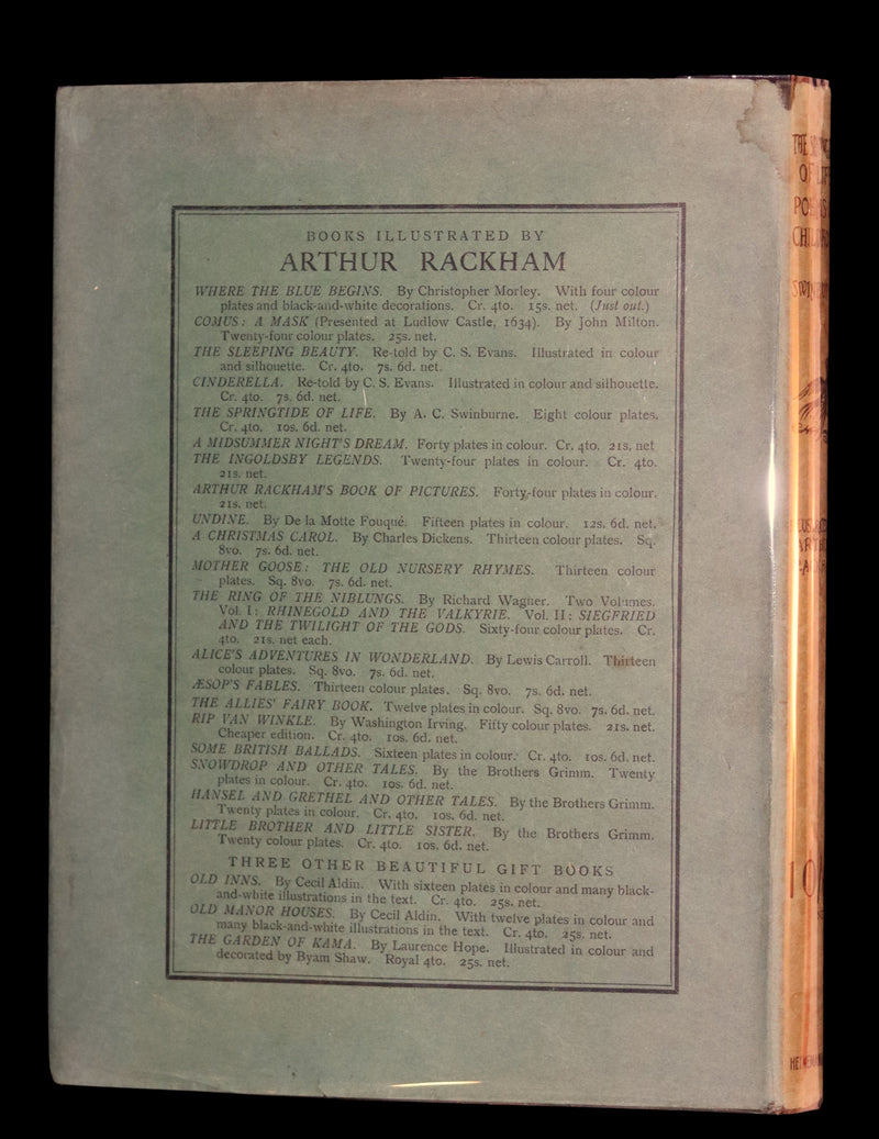 1918 Rare First Edition - The Springtide of Life by Algernon Swinburne illustrated by Arthur Rackham.
