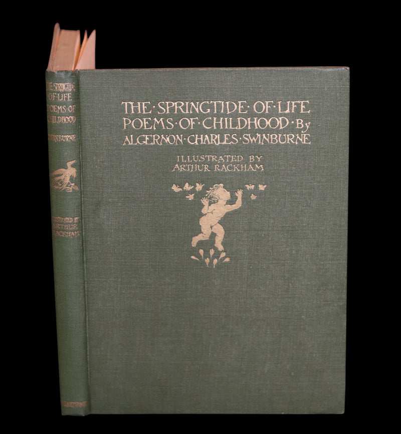1918 Rare First Edition - The Springtide of Life by Algernon Swinburne illustrated by Arthur Rackham.