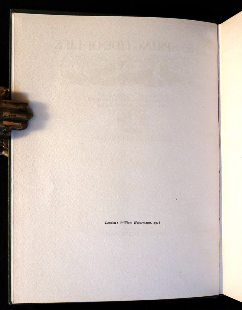 1918 Rare First Edition - The Springtide of Life by Algernon Swinburne illustrated by Arthur Rackham.