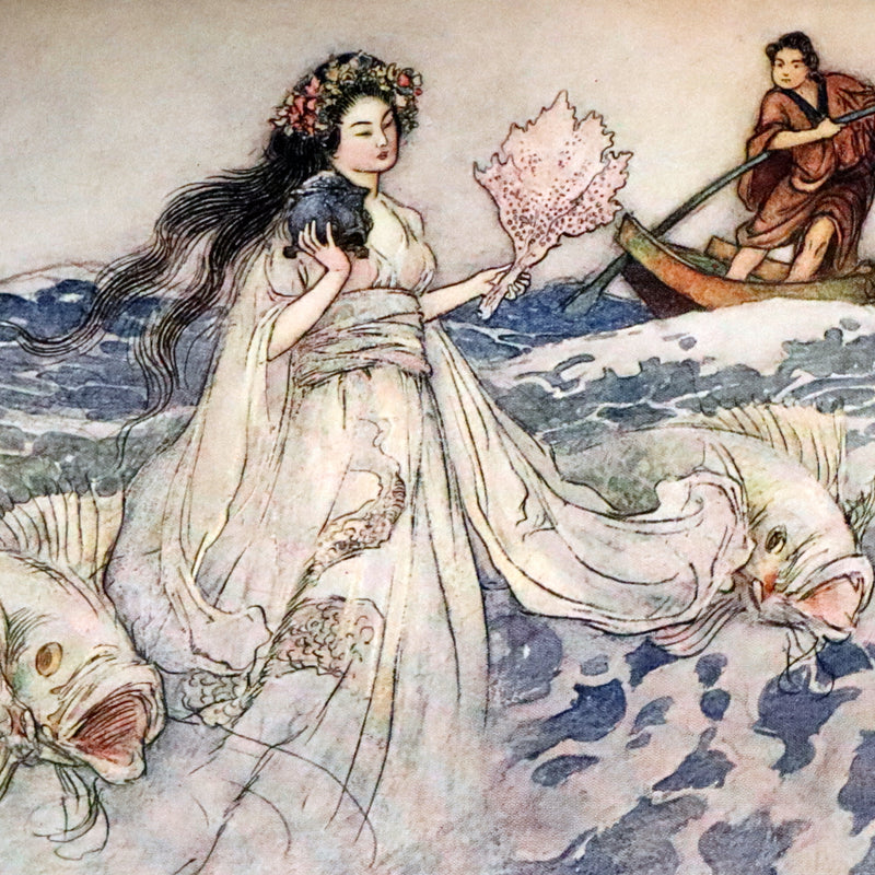 1910 Rare First Edition - Green Willow and Other Japanese Fairy Tales Illustrated by Warwick Goble.