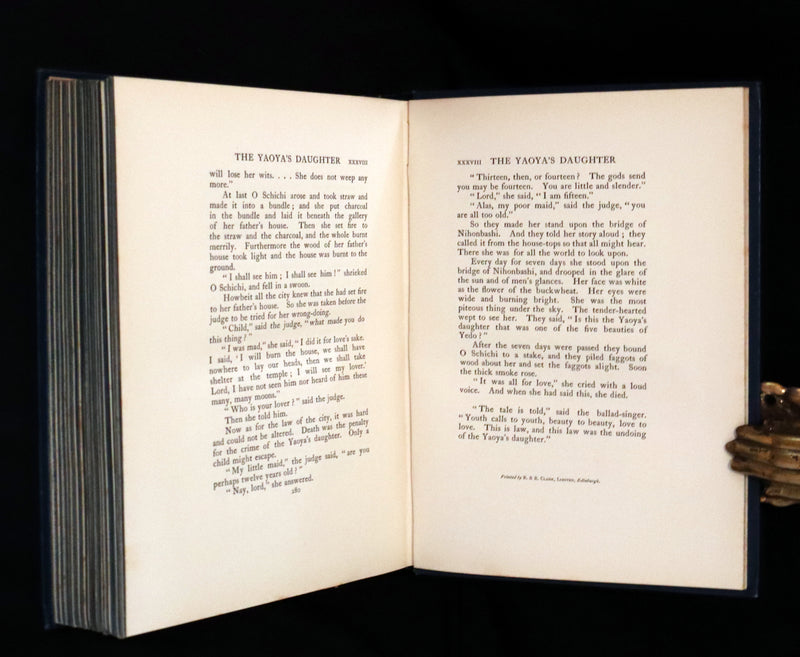 1910 Rare First Edition - Green Willow and Other Japanese Fairy Tales Illustrated by Warwick Goble.