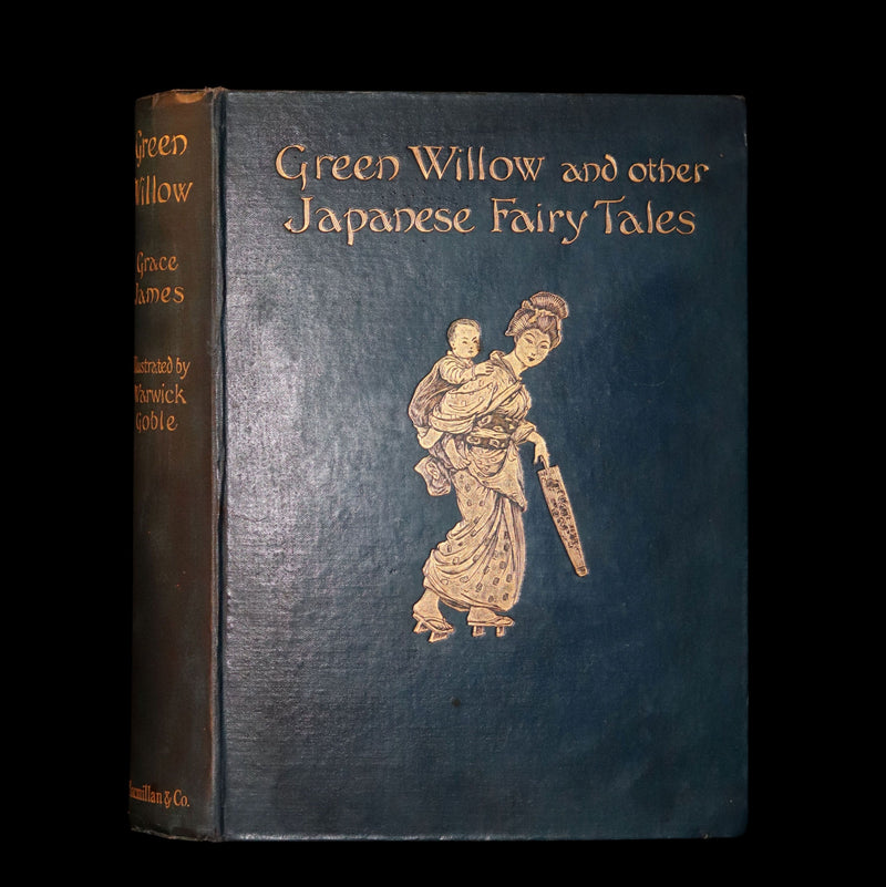 1910 Rare First Edition - Green Willow and Other Japanese Fairy Tales Illustrated by Warwick Goble.