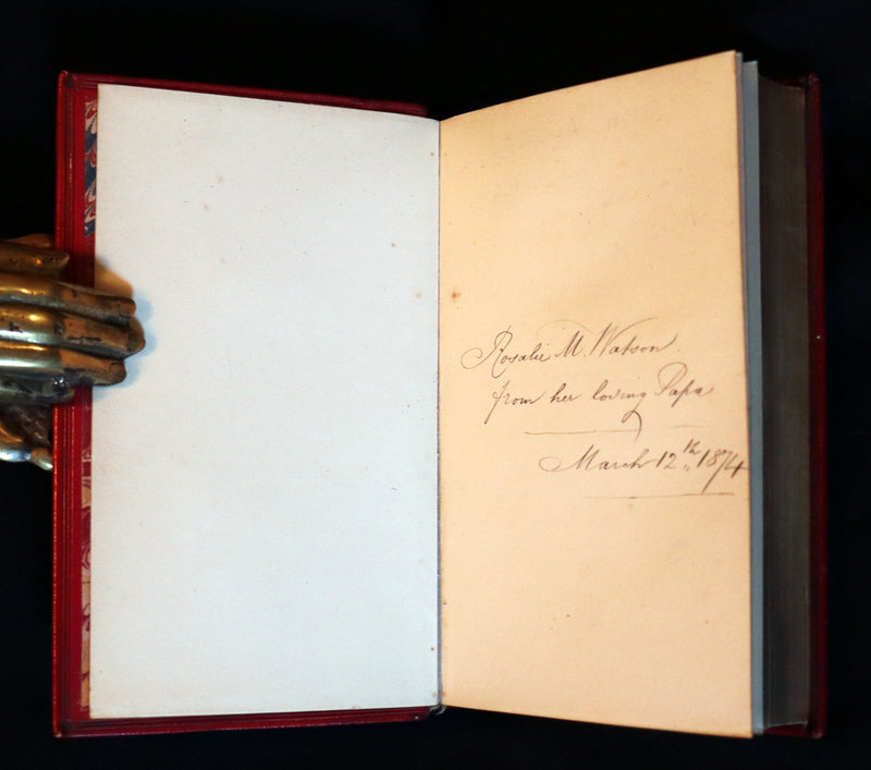 1870 Rare Book on Legend of King Arthur - IDYLLS OF THE KING by Alfred Tennyson.