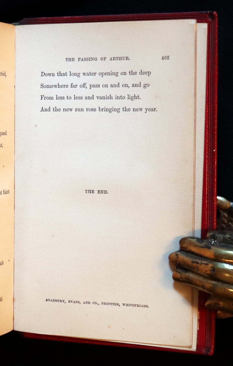 1870 Rare Book on Legend of King Arthur - IDYLLS OF THE KING by Alfred Tennyson.