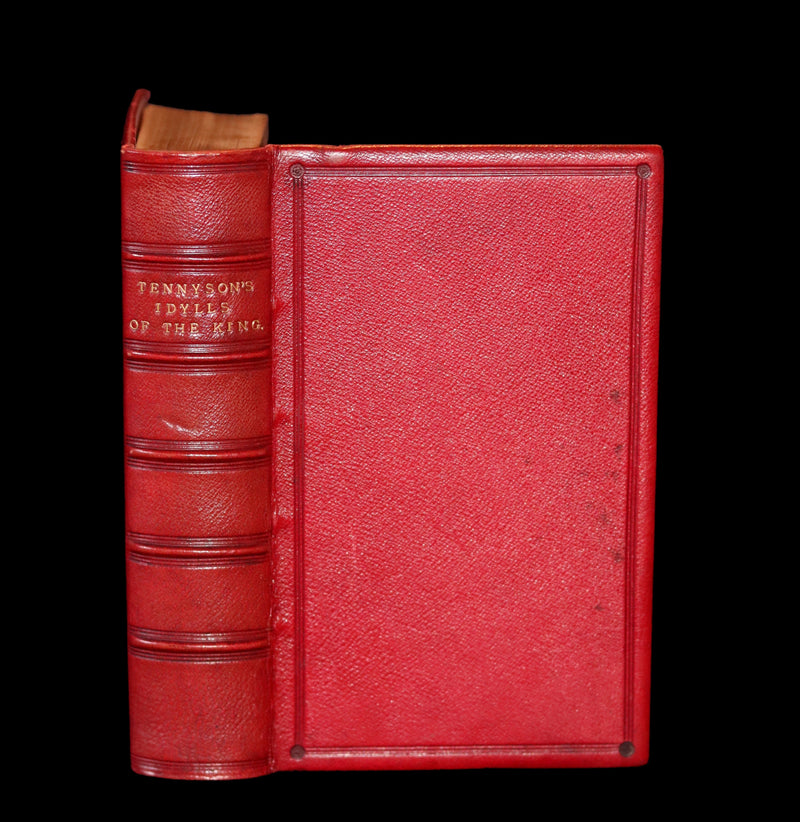 1870 Rare Book on Legend of King Arthur - IDYLLS OF THE KING by Alfred Tennyson.