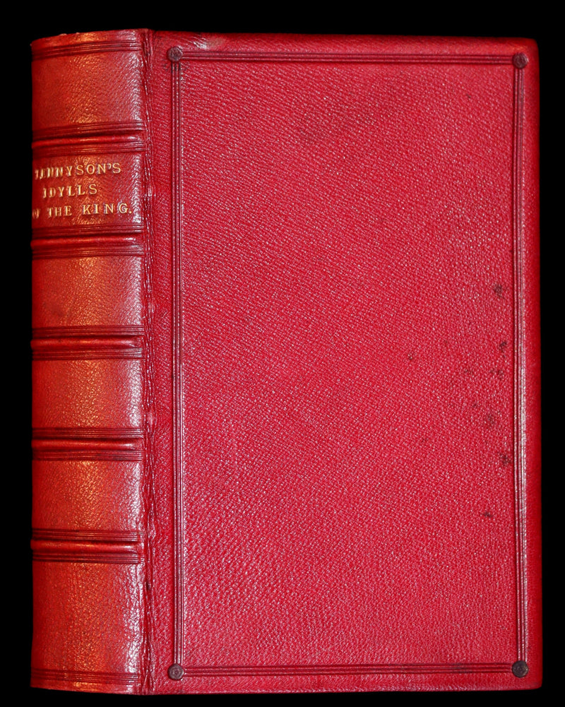 1870 Rare Book on Legend of King Arthur - IDYLLS OF THE KING by Alfred Tennyson.