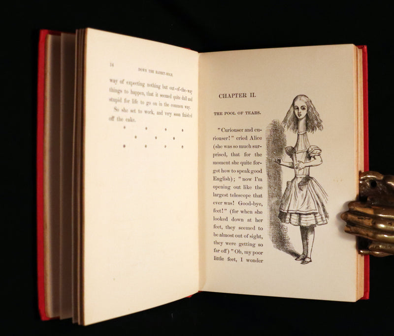 1895 Rare Victorian Book - Alice's Adventures in Wonderland by Lewis Carroll.