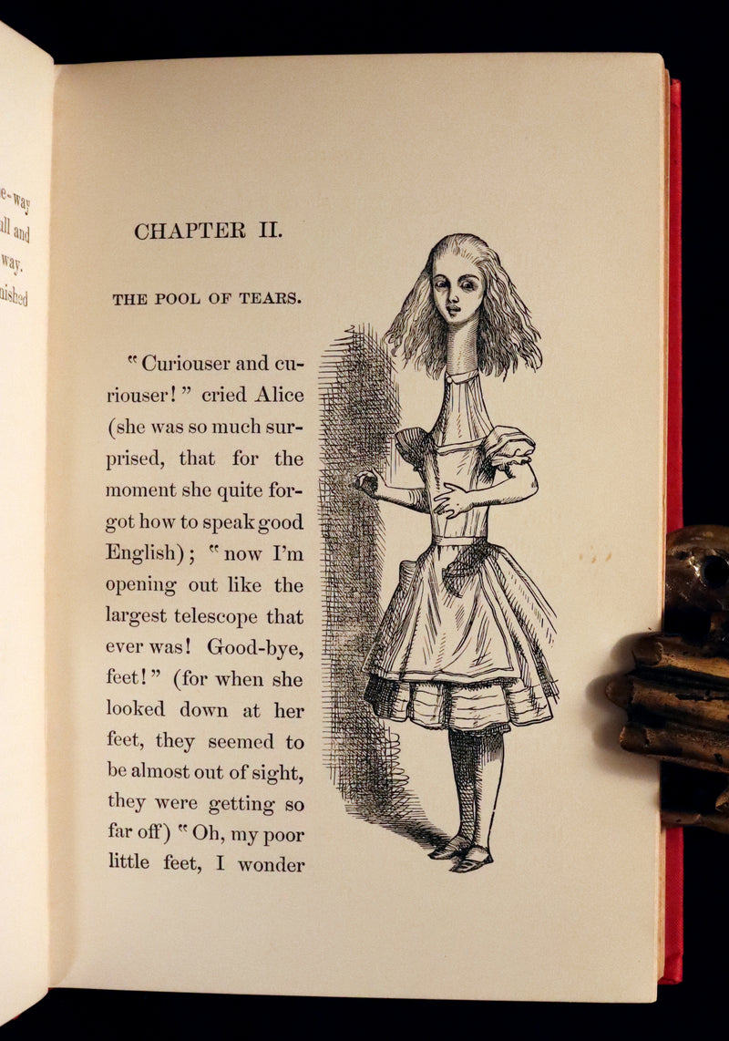 1895 Rare Victorian Book - Alice's Adventures in Wonderland by Lewis Carroll.