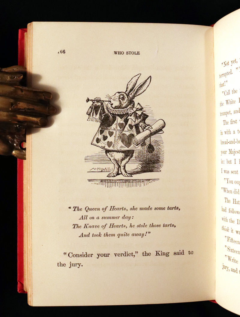 1895 Rare Victorian Book - Alice's Adventures in Wonderland by Lewis Carroll.