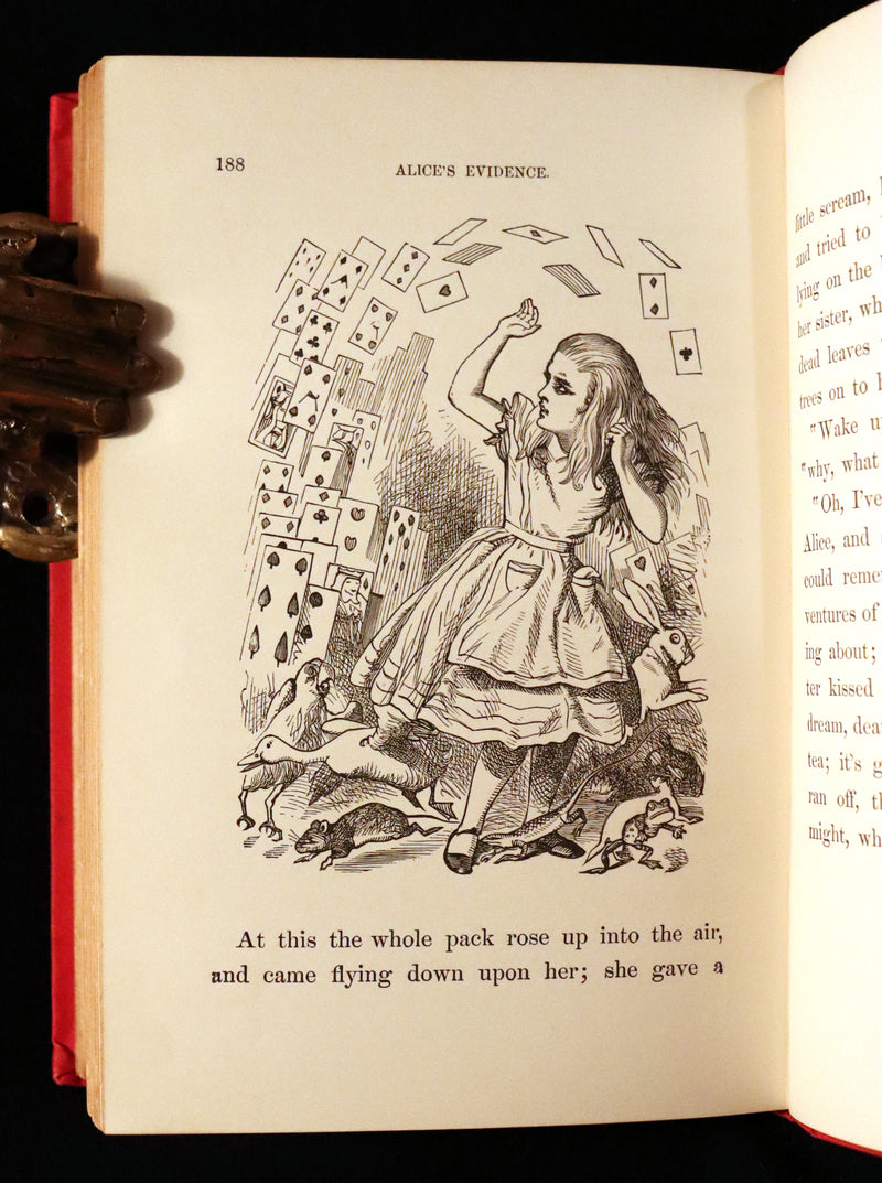 1895 Rare Victorian Book - Alice's Adventures in Wonderland by Lewis Carroll.