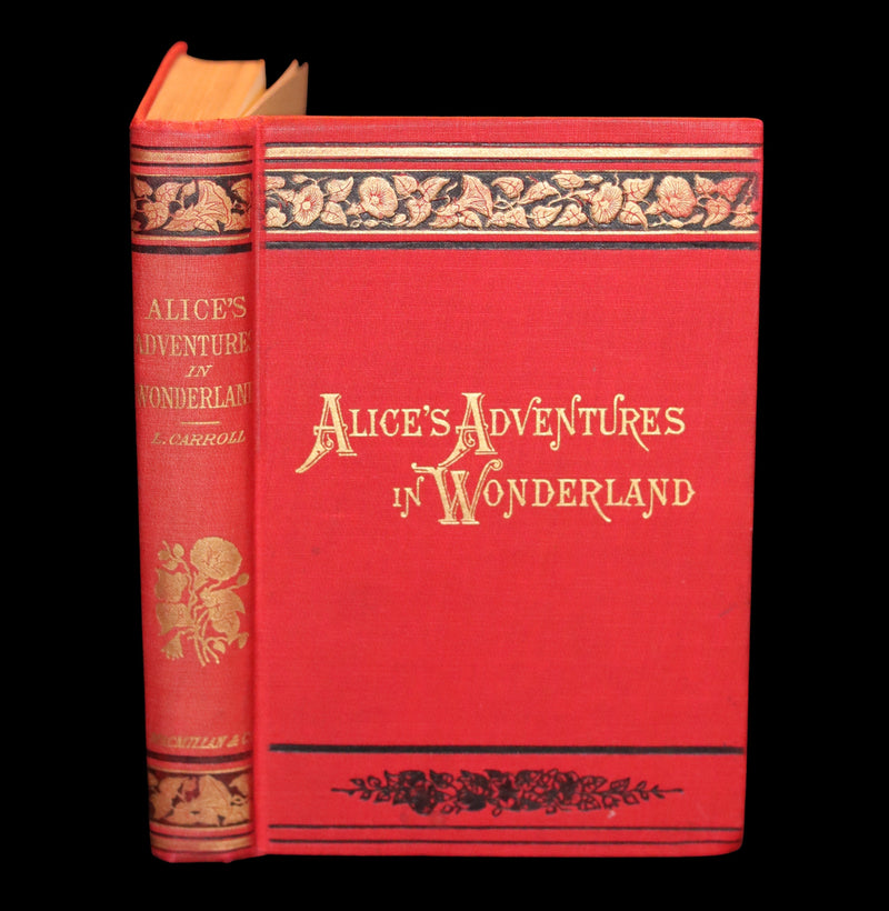 1895 Rare Victorian Book - Alice's Adventures in Wonderland by Lewis Carroll.