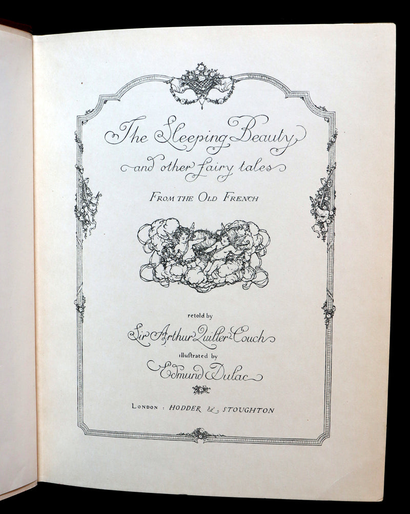 1910 Rare First Edition Book - EDMUND DULAC'S SLEEPING BEAUTY and Other Fairy Tales.