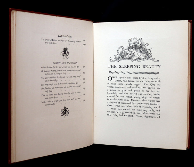 1910 Rare First Edition Book - EDMUND DULAC'S SLEEPING BEAUTY and Other Fairy Tales.
