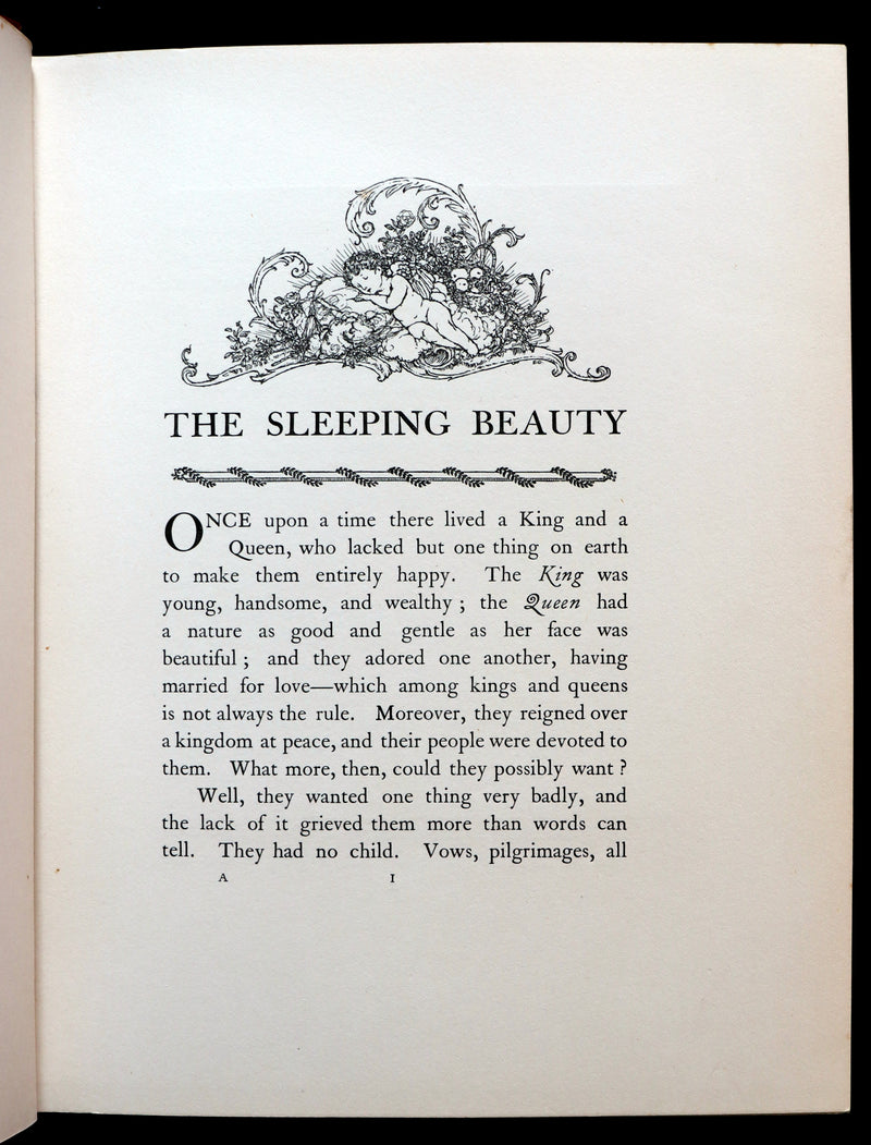 1910 Rare First Edition Book - EDMUND DULAC'S SLEEPING BEAUTY and Other Fairy Tales.