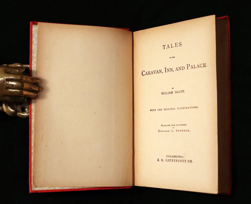1881 Scarce Victorian Book - HAUFF'S Fairy Tales, Tales of the Caravan, Inn, and Palace. Illustrated.