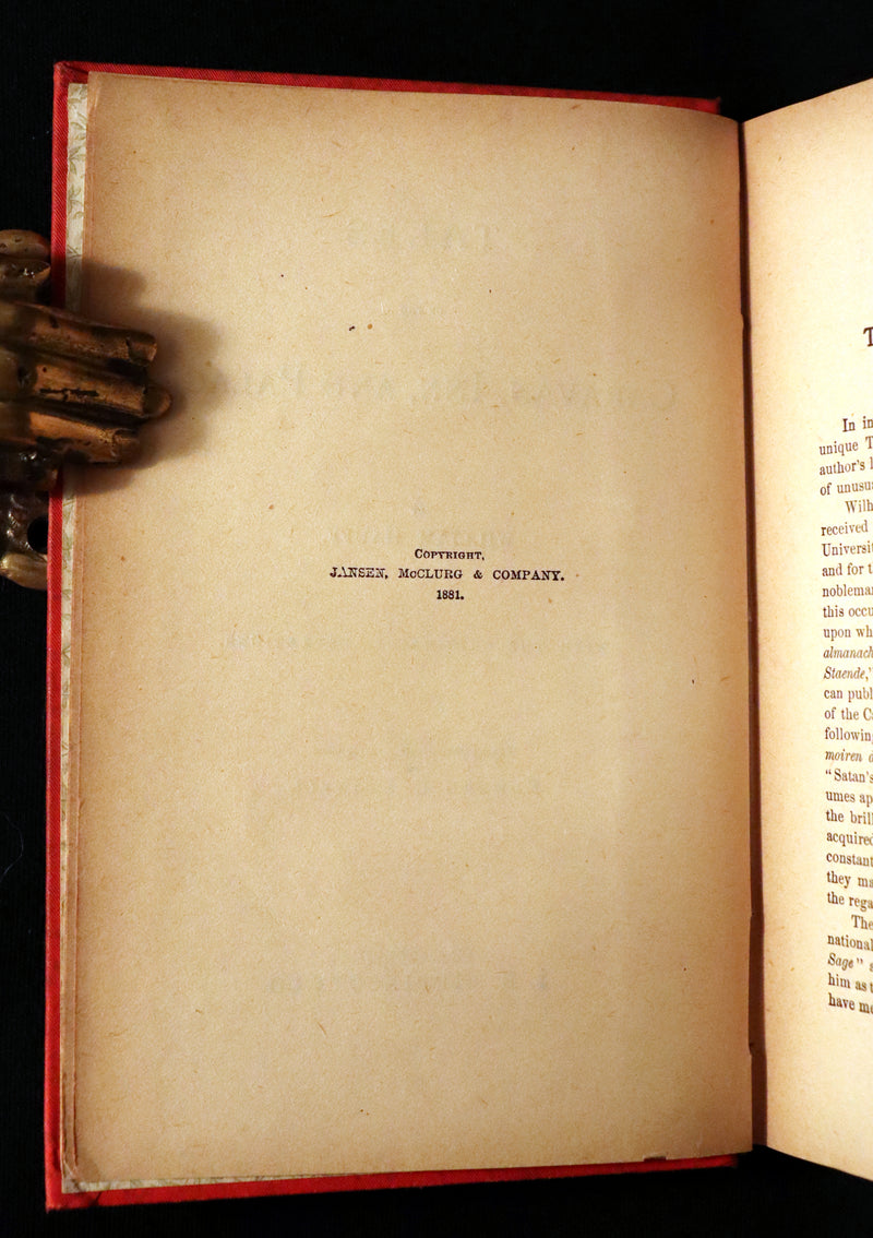 1881 Scarce Victorian Book - HAUFF'S Fairy Tales, Tales of the Caravan, Inn, and Palace. Illustrated.