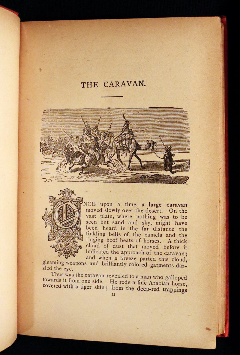 1881 Scarce Victorian Book - HAUFF'S Fairy Tales, Tales of the Caravan, Inn, and Palace. Illustrated.